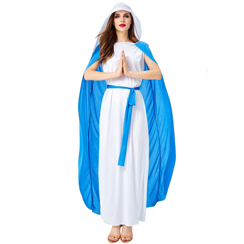 Halloween Costume Cosplay Jesus Christ Outfit Male Missionary Priest The Virgin Mary Priest Nun Bishop Costume