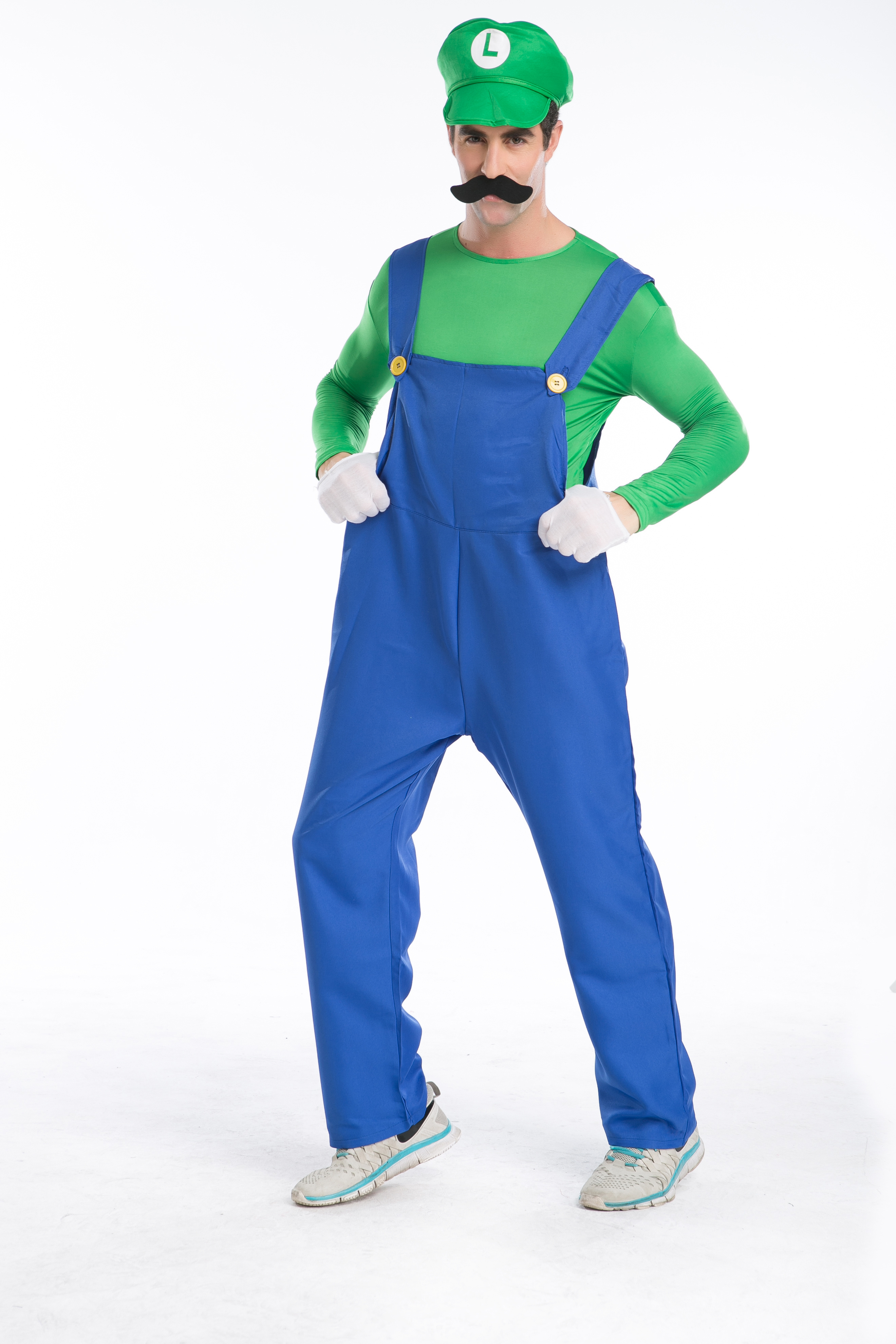 Super Mario Luigi Brothers halloween cosplay women costume