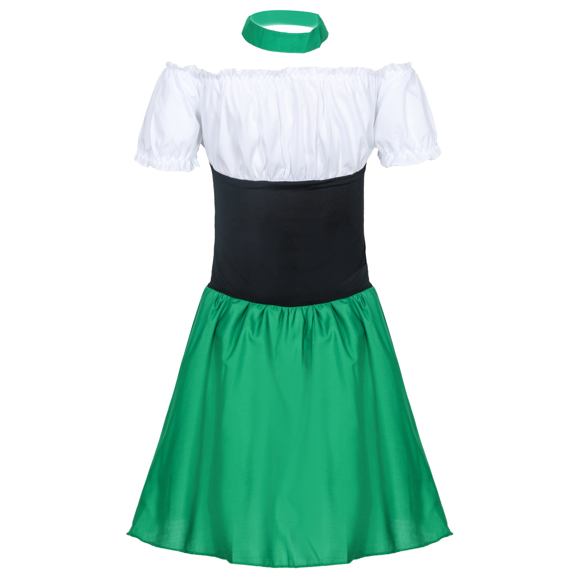 Party Kiss Me Dress Beer Festival Dress Irish Green Maid Stage Dress Sexy Beer Girl Uniform