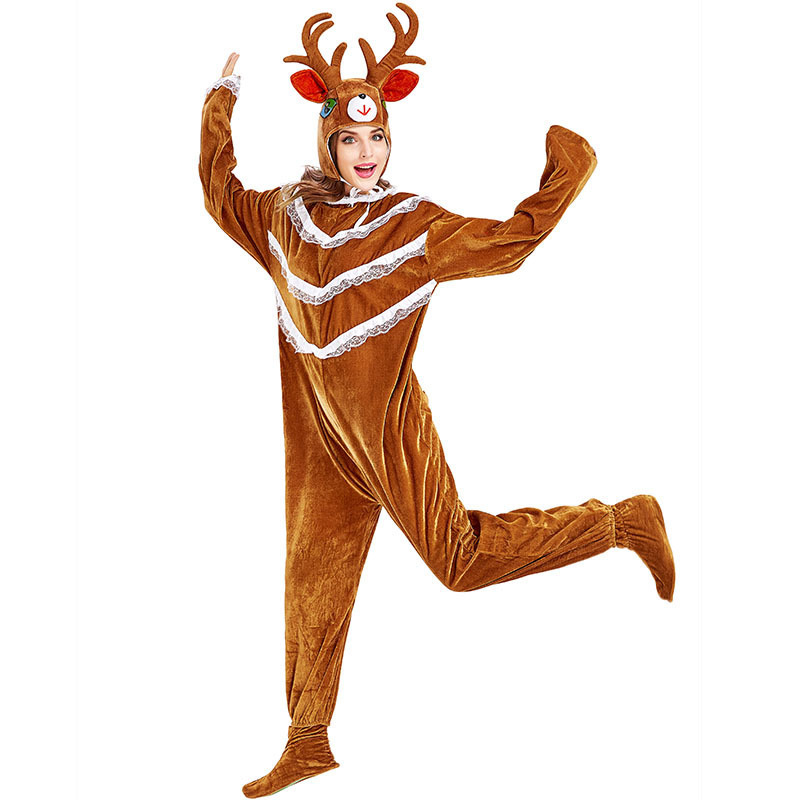 Halloween cosplay animals acting as moose Christmas reindeer performance costumes