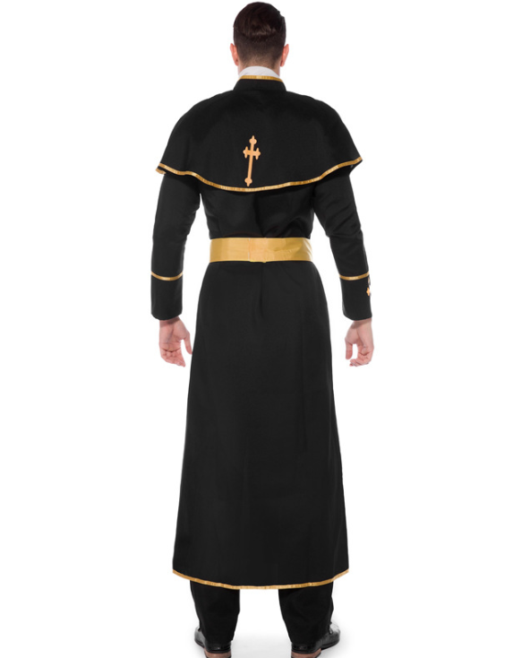 Halloween costumes disguised Jesus Christ male missionary priest dress maria priest nun role play