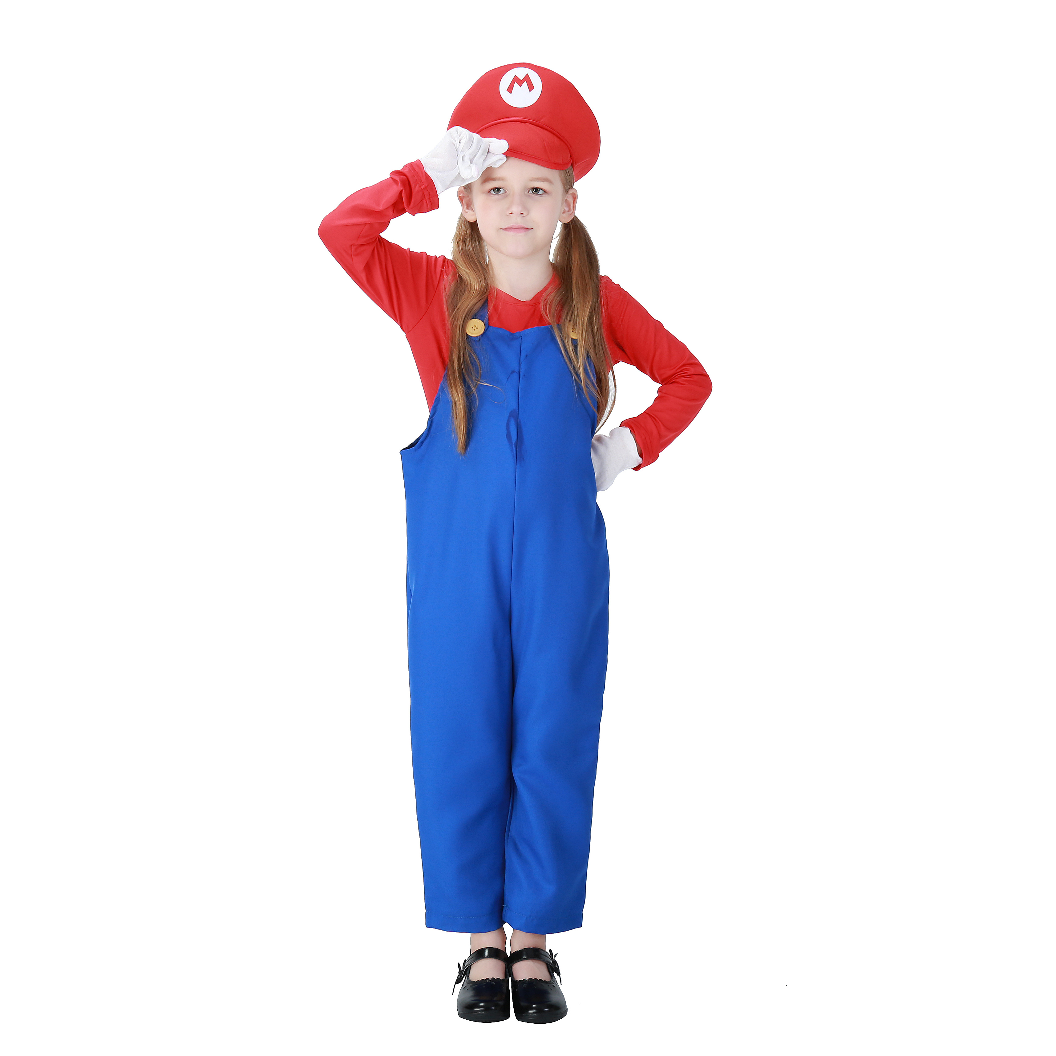 Carnival Kids Instyles Hot Sale Fancy Dress Super Mario Brother Luigi Halloween Costume