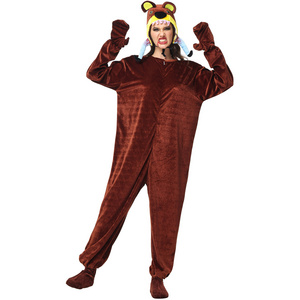 2023 Latest Costume Adult Cosplay Brown Bear Goat Man-eater Bear Action Costume Children's Show School Celebration Costume