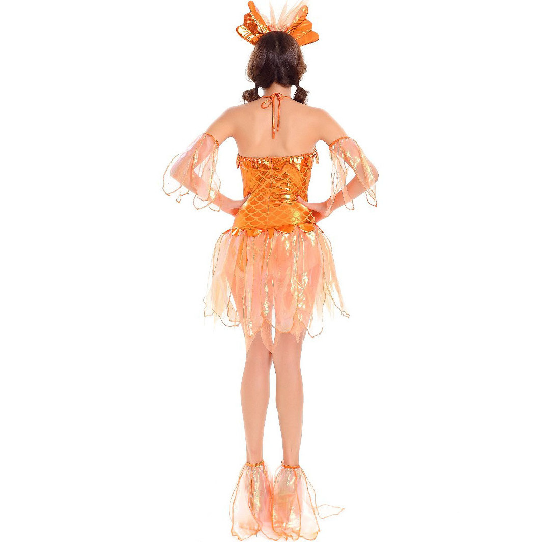 New Halloween Costume Cos Mermaid Dress Adult Sexy Goldfish Cosplay Costume