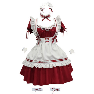 Women Black Sexy Chinese Cosplay Lolita Maid Costumes Waitress Maid Halloween Women Dress Amine Cosplay Costume