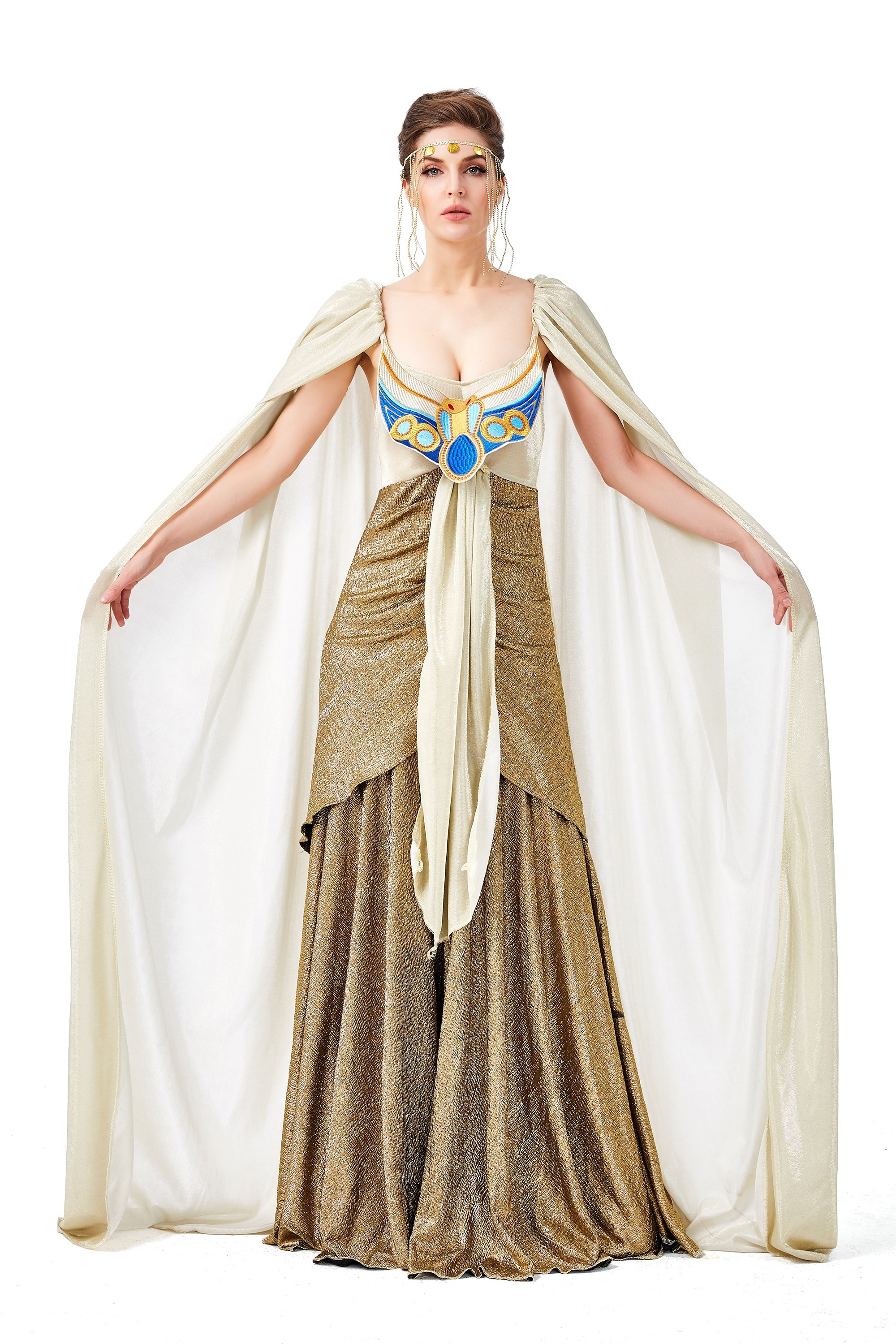 Women Adult Halloween Carnival Exotic Costumes Sexy Egyptian Queen Cleopatra Cosplay Stage Performance Masquerade Party