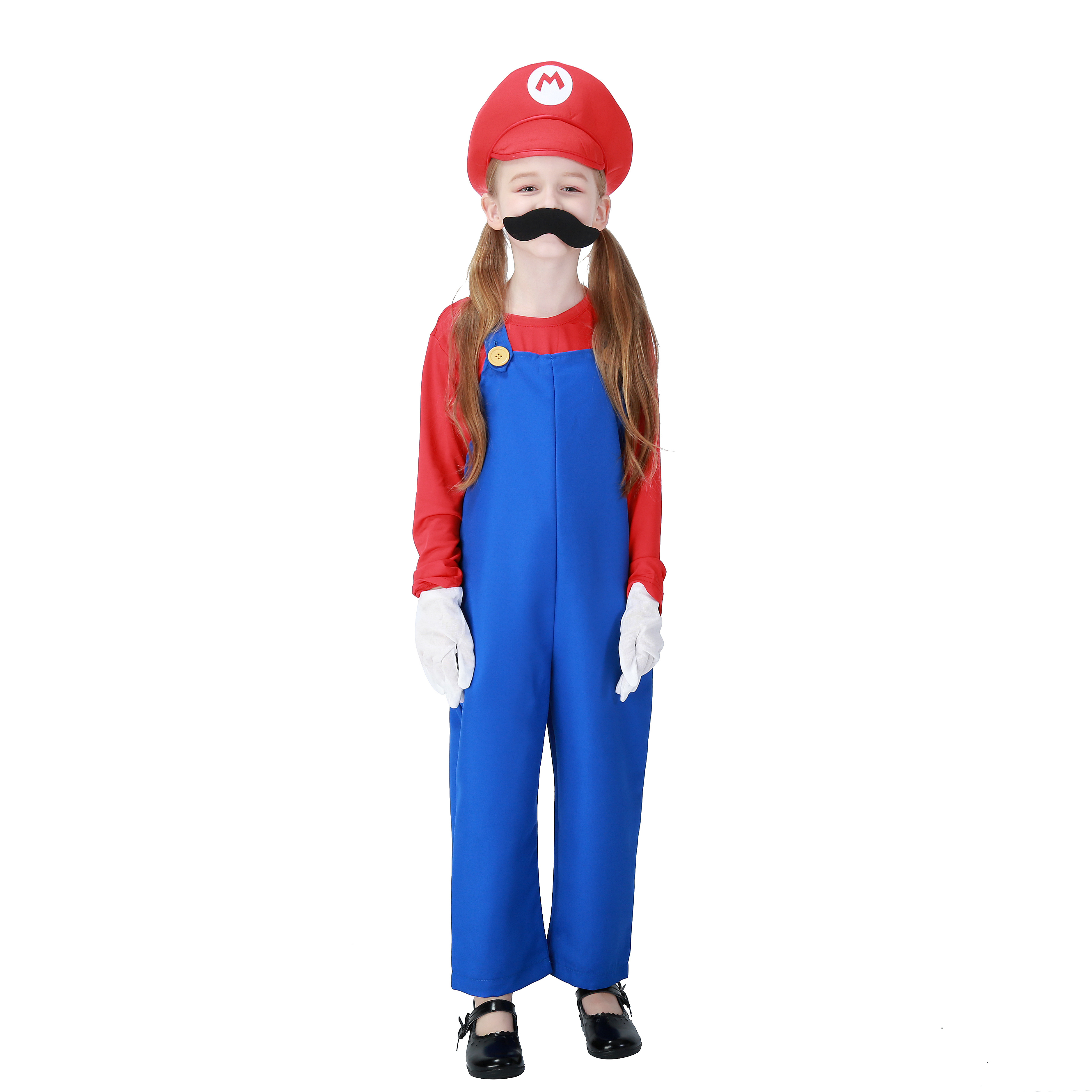 Carnival Kids Instyles Hot Sale Fancy Dress Super Mario Brother Luigi Halloween Costume