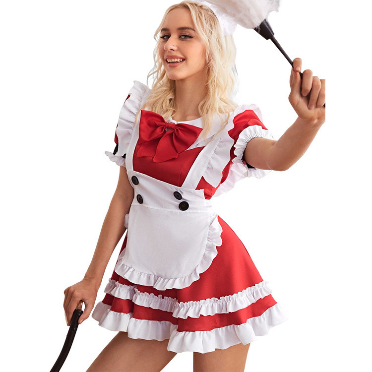 High Quality Lolita Skirt Sexy Dress Lolita Maid Dress Waitress Costume Anime Cosplay Halloween Costume Fancy Dress