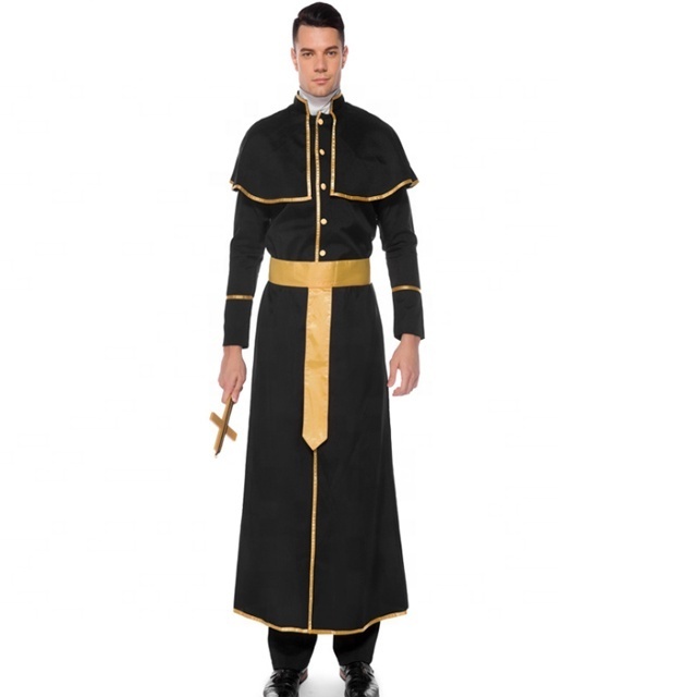 Halloween costumes disguised Jesus Christ male missionary priest dress maria priest nun role play