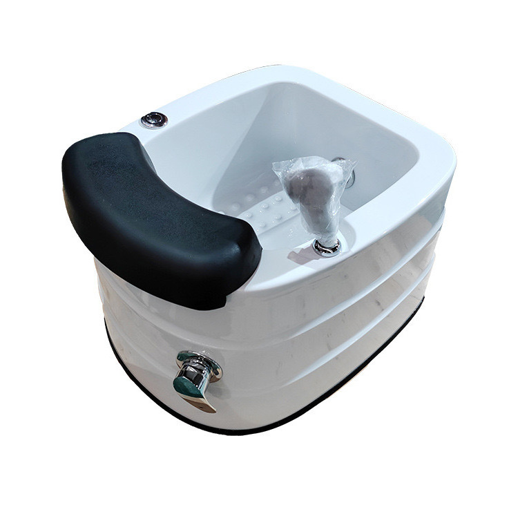 Foot Bath Spa Bowl With Footrest for Hotel Nail Salon Furniture Pedicure Sink