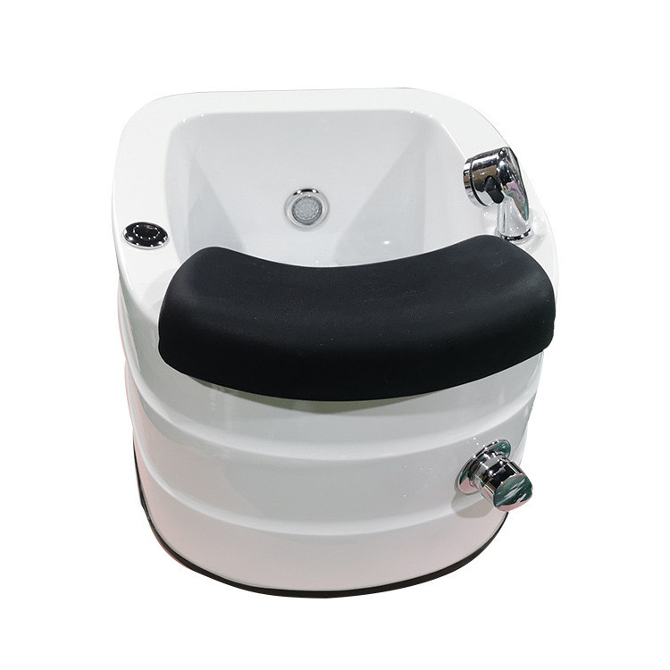 Foot Bath Spa Bowl With Footrest for Hotel Nail Salon Furniture Pedicure Sink