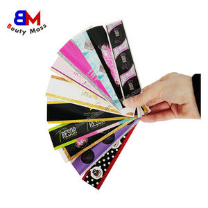 OEM ODM Custom Private Brand Logo Paper Label Hang Tags Bundle Wrap With String For Hair Extensions and Clothing