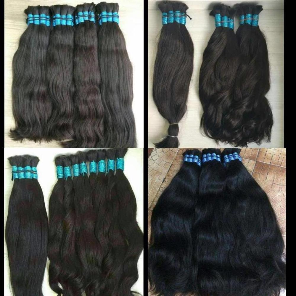 South America Popular Remy Human Hair Bulk Raw Hair Materials