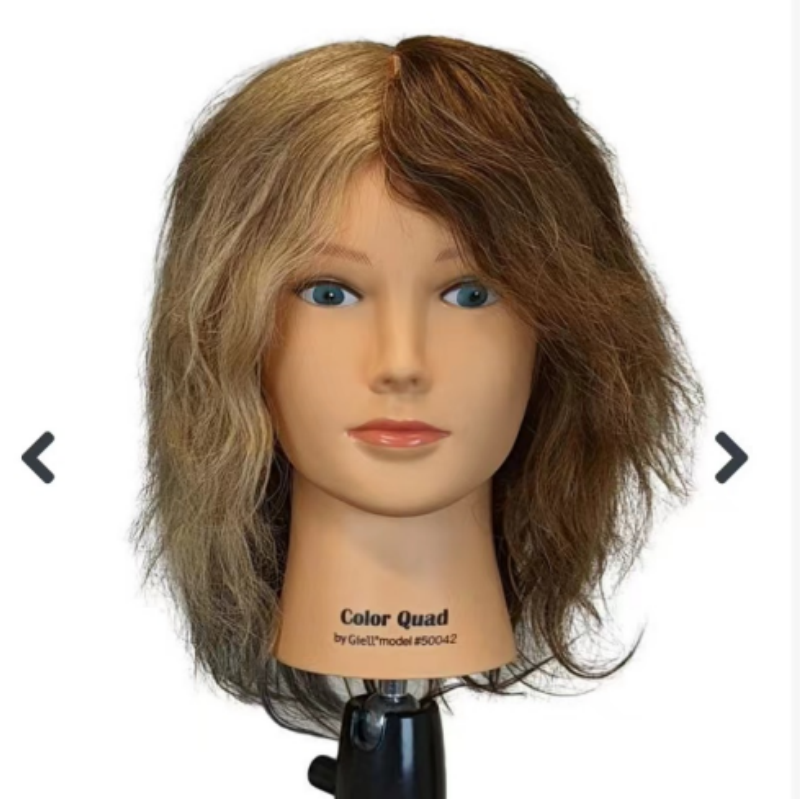 2024New !  doll head real hair afro mannequin head with afro hair for hairdressers training