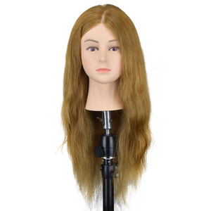 Wholesale dummy doll head practice with human hair training mannequin head with factory price