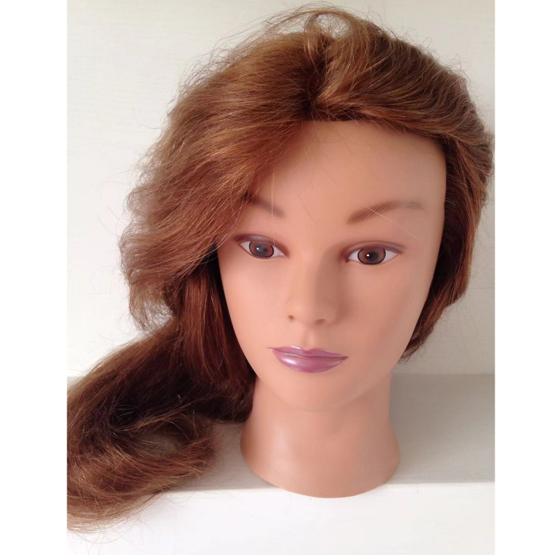 Wholesale natural hair mannequin head man training mannequin head without beard