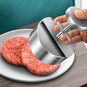 Custom Logo Perfect Edge Small Kitchen Tools Hamburger Burger Meat Press Machine