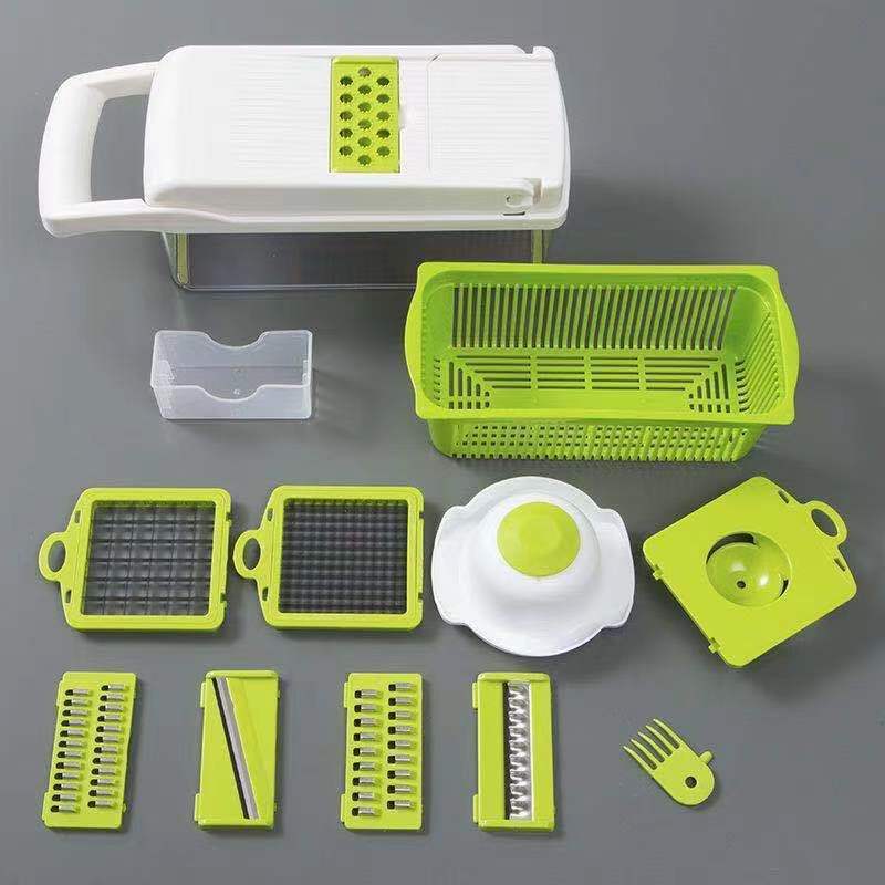 2023 Hot Selling Kitchen Accessories Mandoline Slicer Multifunctional Manual Vegetable Cutter 12 In 1 Kitchen Vegetable Chopper