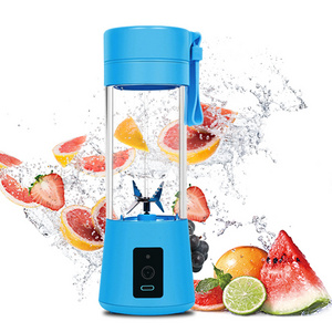 Multifunctional Hand Cranked Potable Juice Blender Sport Travel Portable Usb 6 Blades Smoothie Blender For Smoothies