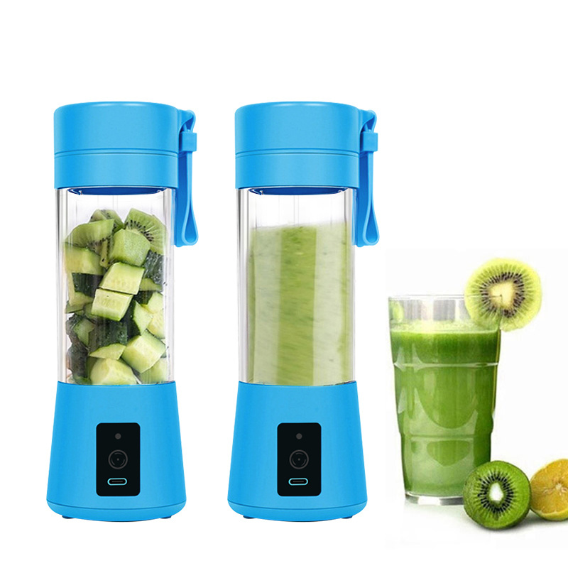 Multifunctional Hand Cranked Potable Juice Blender Sport Travel Portable Usb 6 Blades Smoothie Blender For Smoothies