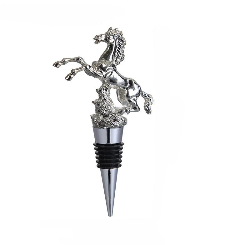 Men'S Christmas Gift Delicate Animal Head Wine Stopper Gold Silver Wine Bottle Decorated Sous Vide Stopper