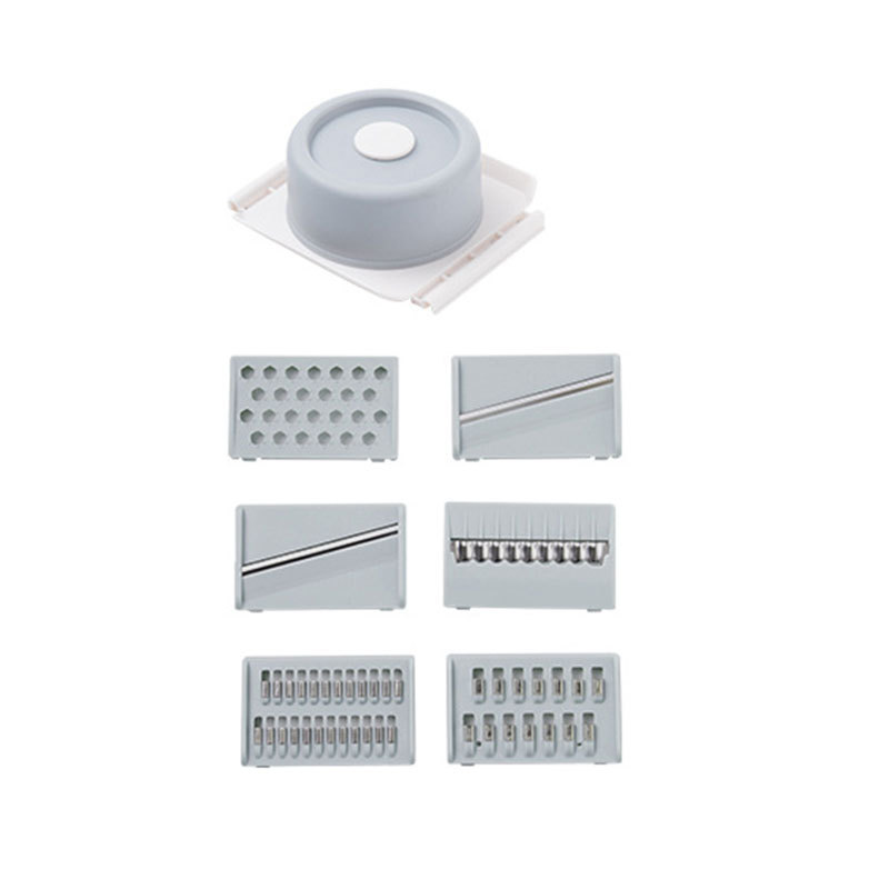 Kitchen Vegetable Chopper Commercial Home 6 In 1 Manual Multi Multifunction Vegetable Cutter Drain Vegetable Cutter