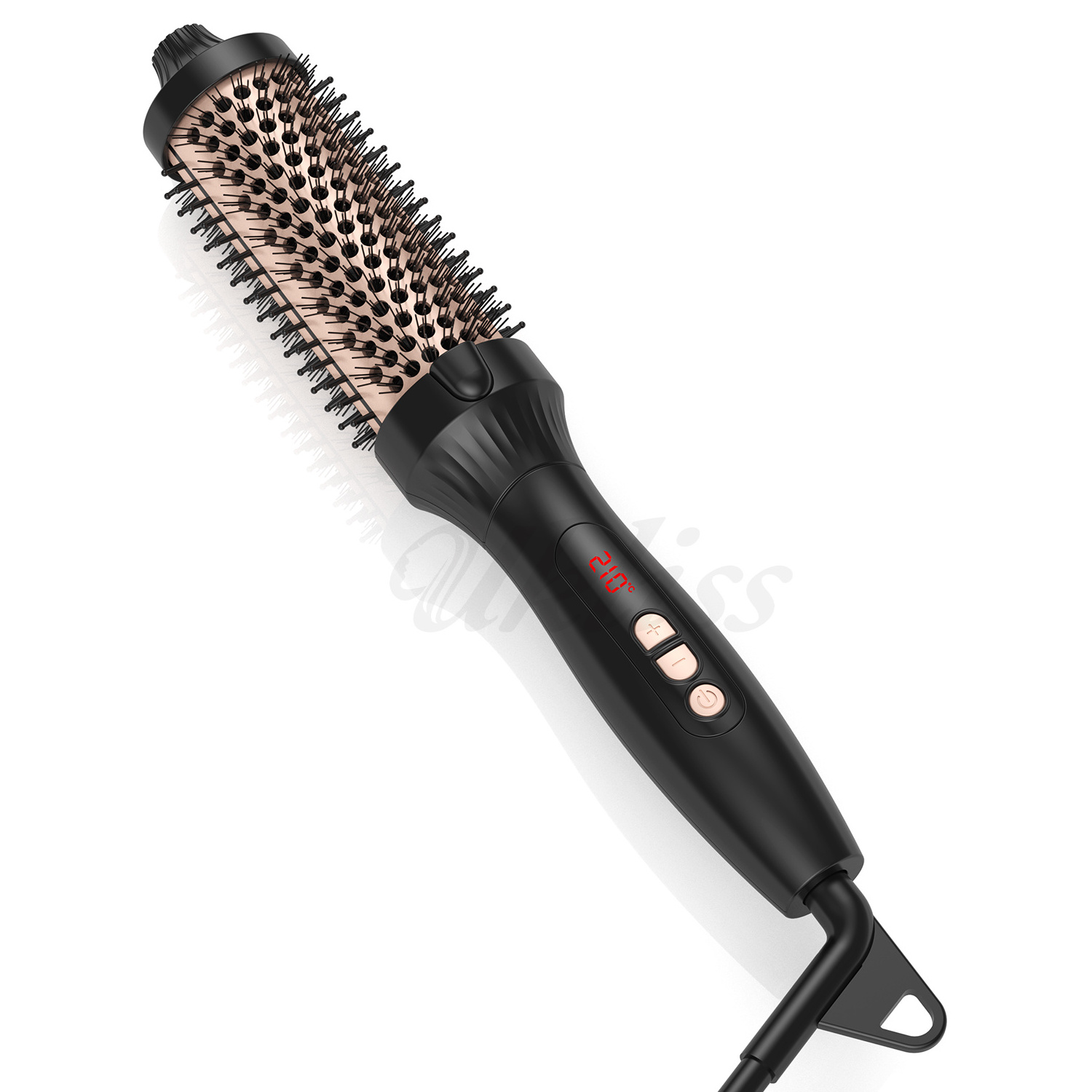 New Design OEM LOGO Package 3 in 1 Hair Curling Wand Ceramic Barrel Negative Ion Electric Double PTC Hair Straightener Brush