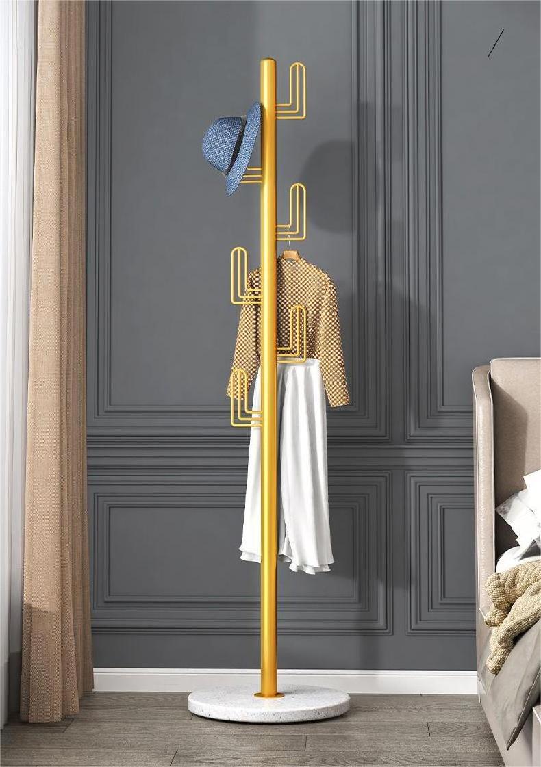 Portable Standing Clothes Coat Tree Metal Coat Rack Coat Hanger Stand Floor Hanger for Bedroom