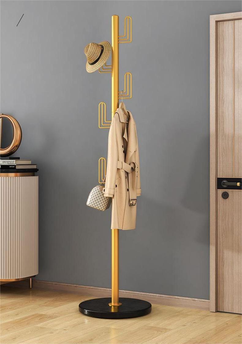 Portable Standing Clothes Coat Tree Metal Coat Rack Coat Hanger Stand Floor Hanger for Bedroom