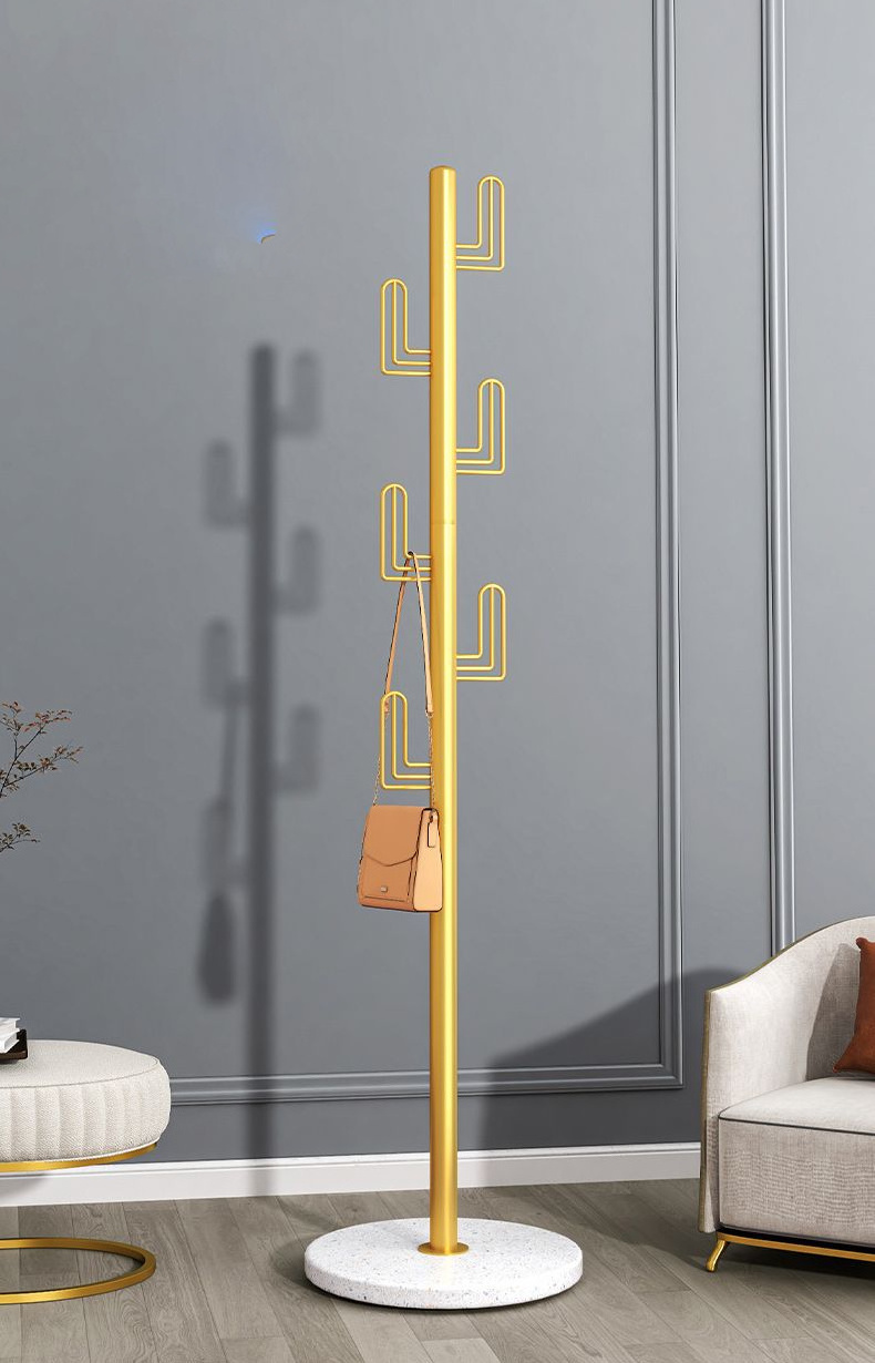 Portable Standing Clothes Coat Tree Metal Coat Rack Coat Hanger Stand Floor Hanger for Bedroom