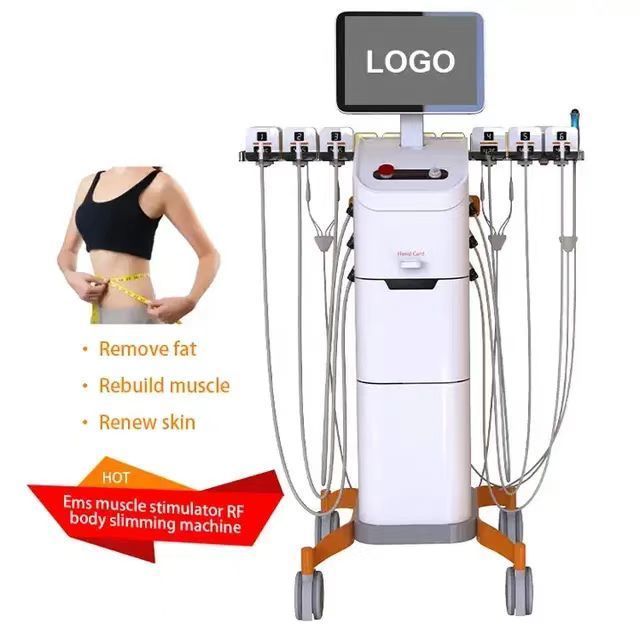 2 In 1 Vertical Ems trufat  cureta Trusculpt Monopolar Rf  ems muscle sculpting  Trushape Flex+id Machine