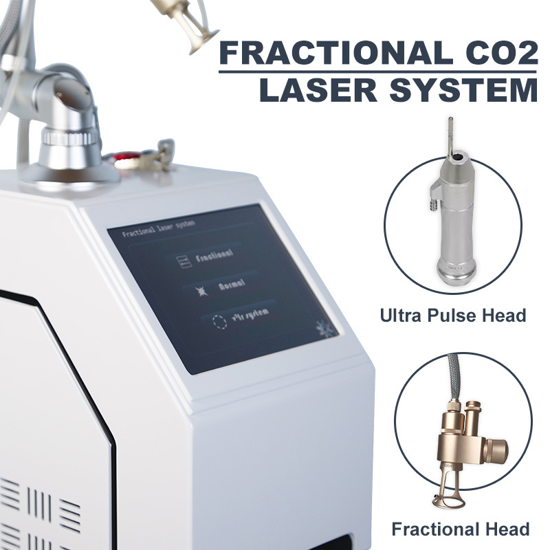 Commercial vertical 60W Korea fractional Co2 laser Scar Acne Removal Private Tightening Skin Fesurfacing Fractional Laser