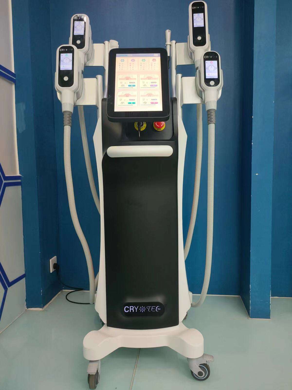 Cryoskin 4.0 360 Degree Cool Freezing Cryo Cooling Lipolysis Cryoli Cavitation Cryolipolysis Cool Gel Pad Body Slimming Machine