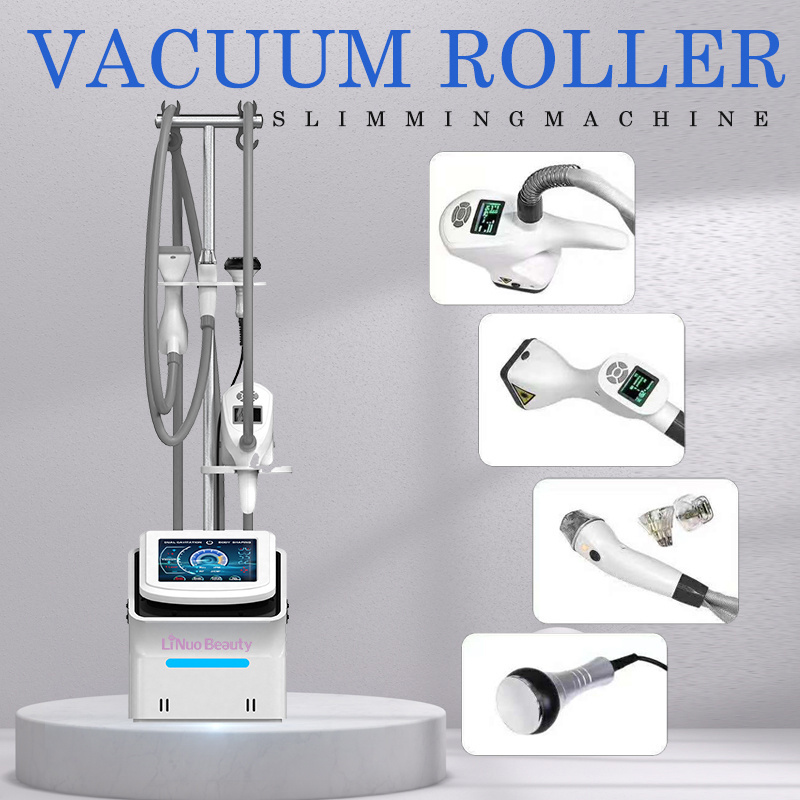 Vacuum Roller 4 Handles Cavitation System Fat RF Body Fat Loss 80k 40k 30k 25k 30 khz Cavitation Machine Cellulite Machine