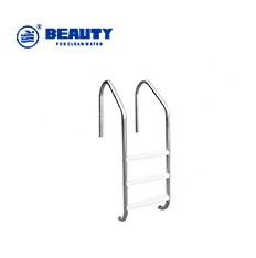 Chinese factory High Quality stainless steel L shape 5 steps Swimming Pool Ladder With Handrail For Swimming Pool