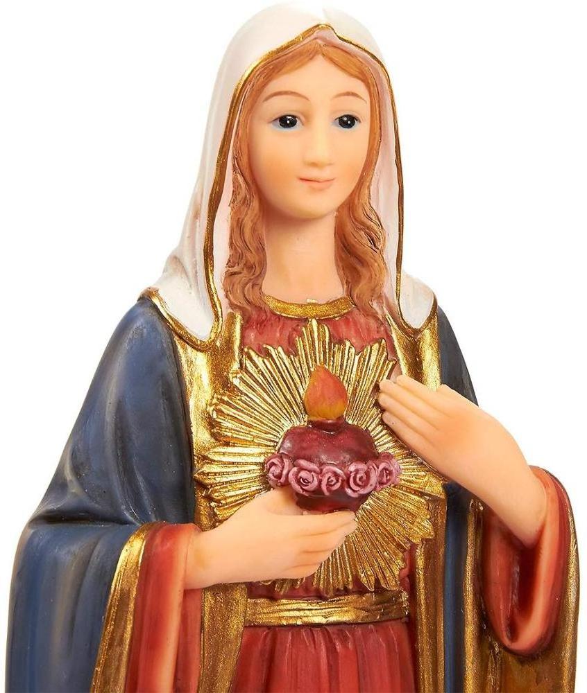 Polyresin/ Resin   Virgin Mother Mary Figurine and Jesus Christ Figurines - Catholic, Religious Resin Statues for Christmas