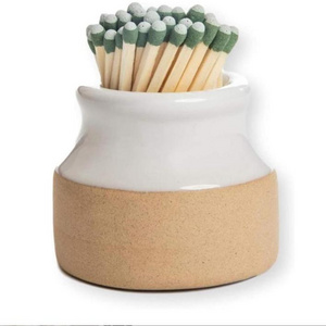 ceramic Home Match Striker - Set of 2 - White - (Matches Not Included)