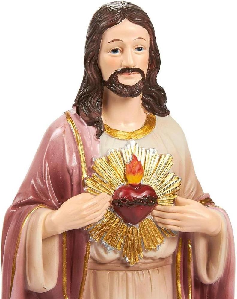 Polyresin/ Resin   Virgin Mother Mary Figurine and Jesus Christ Figurines - Catholic, Religious Resin Statues for Christmas