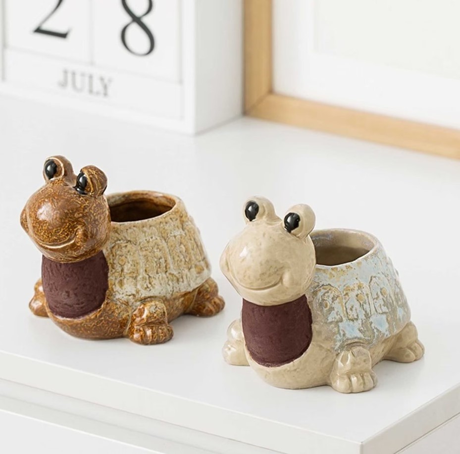 Ceramic Match Holder  2PCS Tortoise Matchstick Holder,Ceramic Match Stick And Striker,Match Striker Jar For Cute Matches,Ceramic