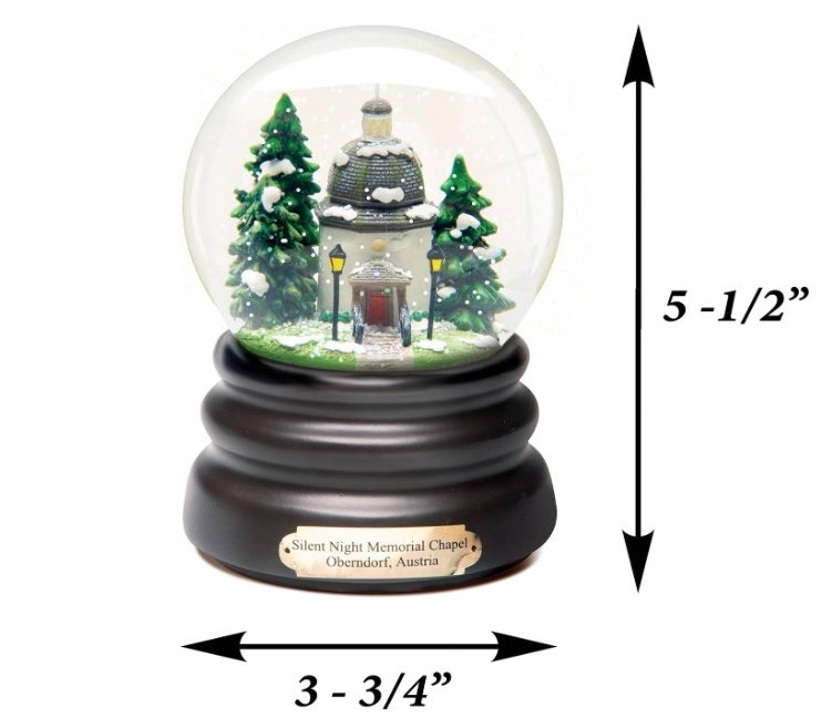 Musical Snowglobe  Plays Silent Night