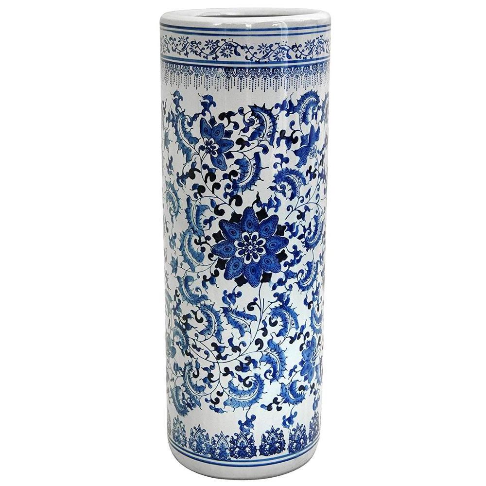 chinese ceramic blue and white flower vase 24