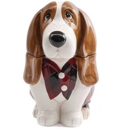 ceramic dog animal cookie jar