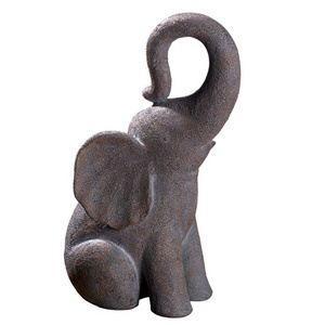 Polyresin/resin elephant statues Grasslands Road World Garden Good Luck Elephant Statue