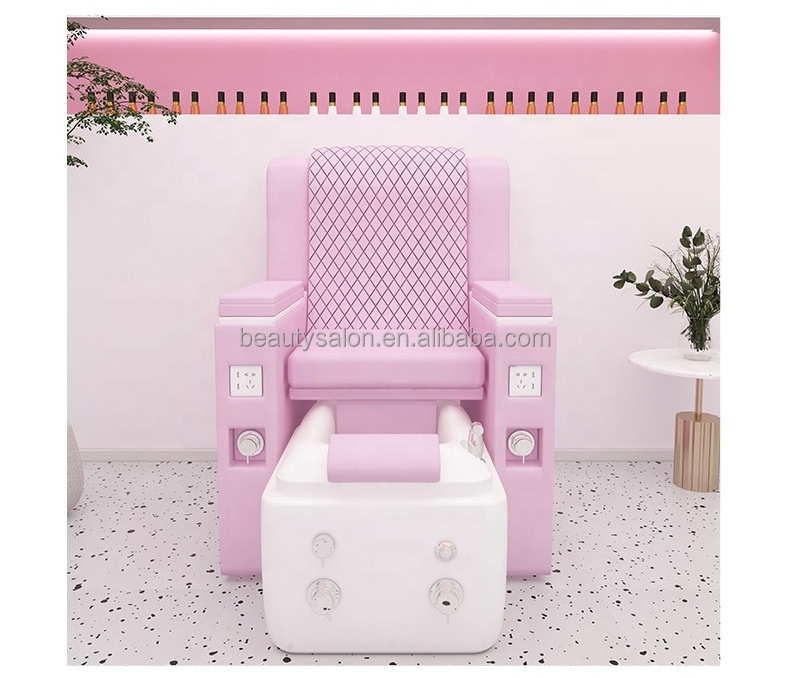 Luxury Nails Equipment Seats Foot Spa Massage Bowl Throne Chair Wooden Pedicure Spa Chairs ZY-PC027