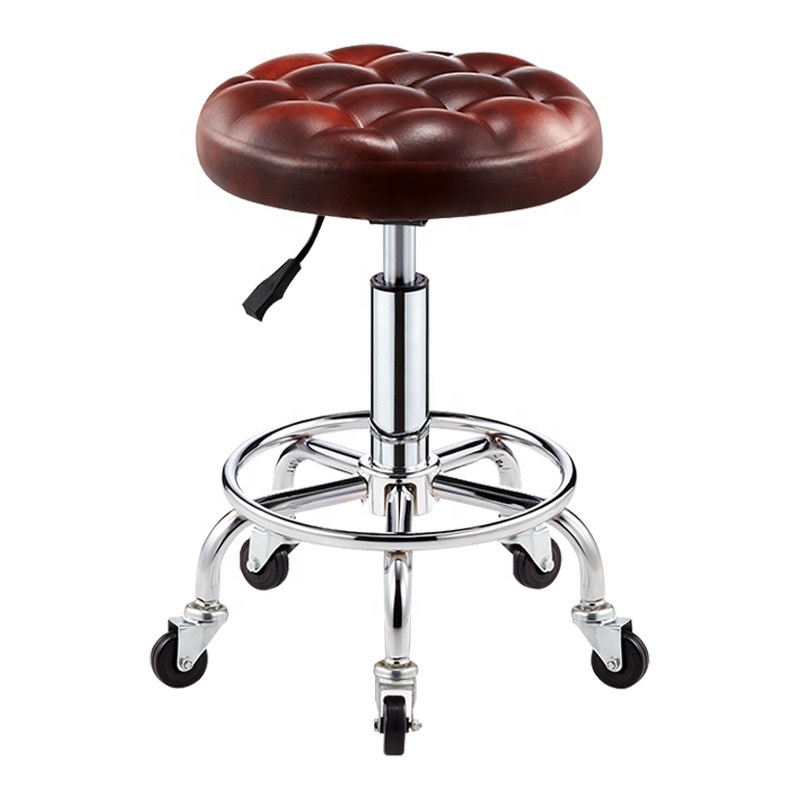 Factory Outlet Hydraulic Rolling Swivel Stool Chair Adjustable Folding Portable Tattoo Work Chair for Salon Face Massage