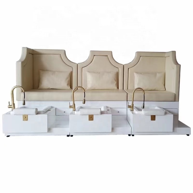 4 in 1 set luxury pedicure chair foot spa chair in marble sink ZY-PC011