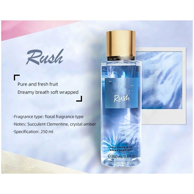 Wholesale 250ml  Victoria Fragrance Deodorant Body Spray Perfume Body Mist VS Original Brand Fragrance Mist