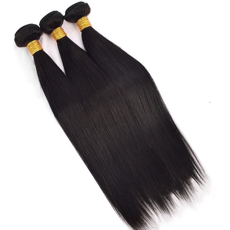 Wholesale cheap brazilian straight human hair extension bundles indian virgin remy hair pieces