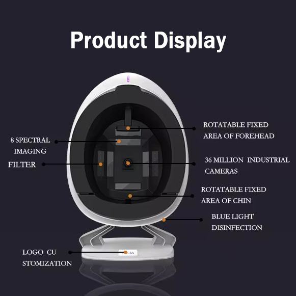 Factory Price Korean Skin Analyzer Ai Portable Visia Face Scanner 3D Digital Skin Analysis Machine For Sale