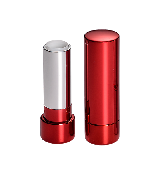 OEM 5ml Custom Classical High-grade aluminum round Red Empty Lipstick Tube Vintage Lipstick Case